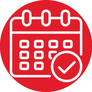 calendrier rouge