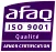 Certification Afaq ISO 9001