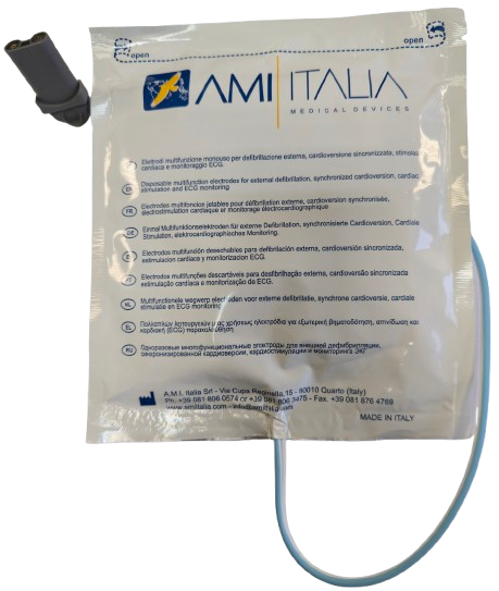 Electrodes mixtes pour défibrillateur Smarty Ami Italia